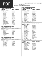 Saturday Evening Track Events