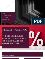 Chapter 9 Percentage Tax