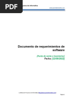 PMOInformatica Documento de Requerimientos de Software plantillaLLeno