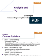 Well Log Analysis and Well Testing: S Banerjee