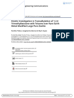 Kinetic in Transalkylation