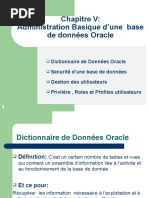 Administration Basique BD Oracle