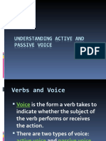 Active and Passive Voice