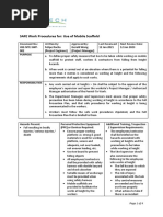 SWP 02 - Use of Mobile Scaffold