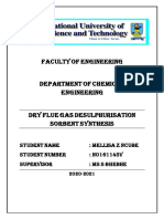 Faculty of Engineering: Student Name: Mellisa Z Ncube Student Number: N0161145V Supervisor: Ms S Bhebhe