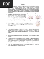 Gauss Law Sample Problems PDF