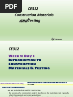 Lecture Note 1. Introduction To Construction Materials Testing