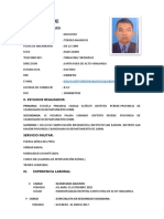 Curriculum Vitae de Eduar