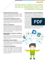 Estrategias para La Ansiedad Antes Examenes Finales.