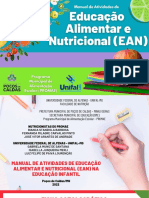 Manual de Atividades de Educacao Alimentar e Nutricional EAN Na Educacao Infantil - Pocos de Caldas - 2022 PDF