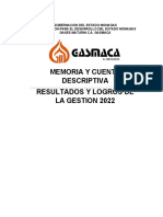 Memoria y Cuenta 2022 Gasmaca