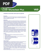 SHURECLEAN PLUS Ficha Tecnica