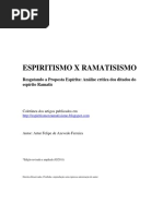 Espiritismo X Ramatisismo - Análise Dos Ditados de Ramatis