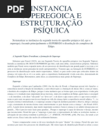 Instancia Superegoica e Estruturação Psíquica