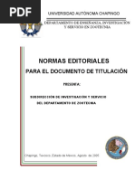 Normas Editoriales Del Documento de Titulación PDF