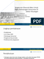 Pengaturan Klausula Baku Untuk Kepentingan Pelindungan Konsumen Di PDF