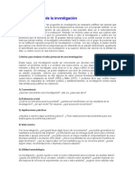 Criterios para Justificar Un Proyecto