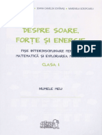 Despre Soare, Forte Si Energie - Fise Interdisciplinare