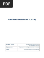 Gestión de Servicios de TI (ITSM)