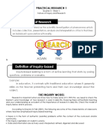 Nature of Inquiry and Research