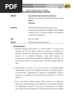 Informe Reconsideracion de Proceso Disciplinario para Docentes