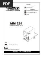 MM 261 Manual de Operacion Soldadora de Arco VC - CD El Poder de La Alta Tecnologia Proporcione Este Manual Al Operador. Procesos Descripción PDF