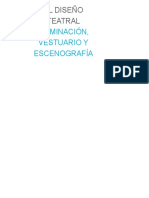 Iluminación, Vestuario y Escenografía. 6° To Año