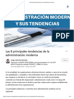 Las 8 Principales Tendencias de La Administración Moderna