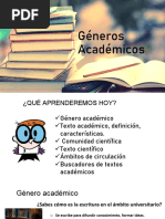 Generos Academicos Taller Literatura 3 Diferenciado Biologico PDF