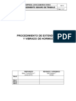 Procedimiento Extendido y Vibrado de Hormigón