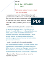 SEMANA 3: Dia-1 20/04/2020 DPCC: Analizamos y Reflexionamos Sobre El Derecho A Elegir Una Vida Saludable