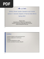 Lecture - 9 - Economic Dispatch of Thermal Units - Part E