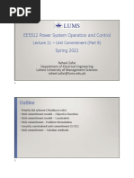 Lecture - 11 - Unit Commitment - Part B