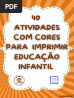 Atividades Com Cores para Imprimir Educacao Infantil PDF