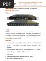 Specification of STHD-8511 Professional Multi Channels HD Encoder