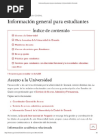 002 - Información General para Estudiantes - Universidad de Granada