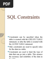 SQL Constraints