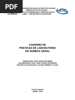 Caderno de Práticas de Laboratório de Química Geral