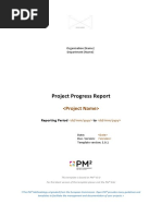 (OPM2-22 E TPL v3 0 1) Project - Progress - Report (ProjectName) (Dd-Mm-Yyyy) (VX X)