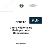 1.cadre Regional Politique Concurrence CEDEAO Final P