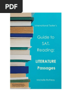 Guide To Sat Reading Literature Passages