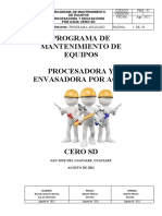 Manual de Mantenimiento Agua Cero SD