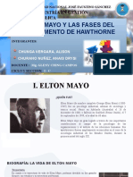 Elton Mayo y Las Fases Del Experimento de Hawthorne