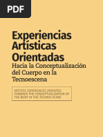 Experiencias Artsticas Orientadas Hacia La Conceptualizacin Del Cuerpo en La Tecnoescena