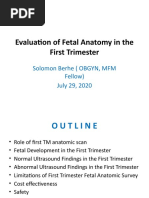 Evaluation of Fetal Anatomy in The 1st TM Edited