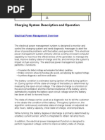 Charging System Description and Operation