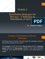 Distribution Strategies For Services - Challenges in Distribution of Services