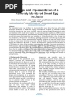 Design and Implementation of A Remotely Monitored Smart Egg Incubator