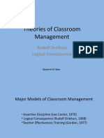 Theories of Classroom Management