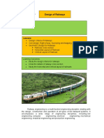 CE 312 Unit 3 LESSON 2 DESIGN OF RAILWAYS